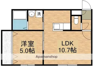 アユミリオン4・3【102号室】の間取り