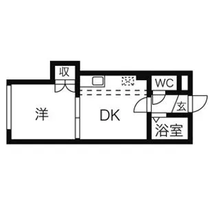 メゾンエクレーレ中の島【910号室】の間取り