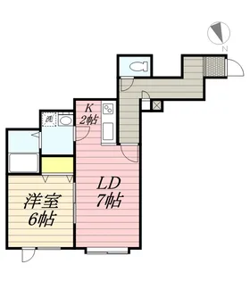 チュティ平岸【1階】の間取り