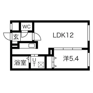 シティコート豊平【4階】の間取り