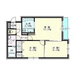 ひまわり【2階】の間取り