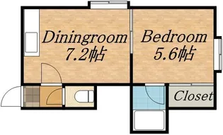 第27森宅建マンション【2階】の間取り