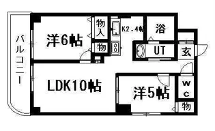 ティアラリヴァーサイド福住【3階】の間取り