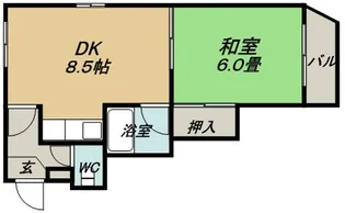 プルーデンス西岡【401号室】の間取り