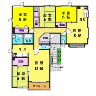 有沢マンション【1F号室】の間取り