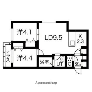 北海道札幌市豊平区美園十二条7丁目【マンション】の間取り