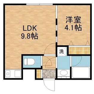ノースバレー【303号室】の間取り