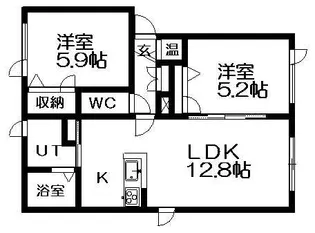 S.PLAZA A【101号室】の間取り