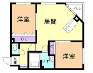 北海道札幌市豊平区福住二条4丁目【マンション】の間取り