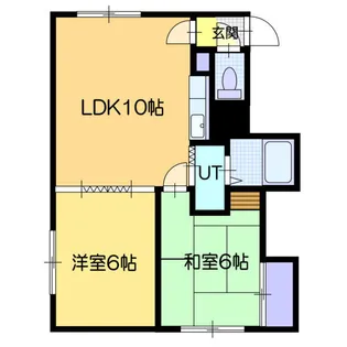 レジデンスヒルトップⅡ【212号室】の間取り