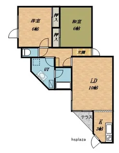 エルポート月寒東【202号室】の間取り