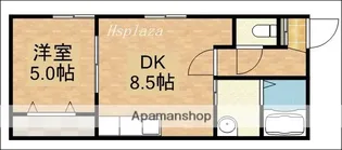 エスカイヤ南ヶ丘【202号室】の間取り