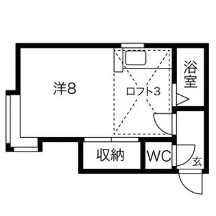 AMS水車町【209号室】の間取り