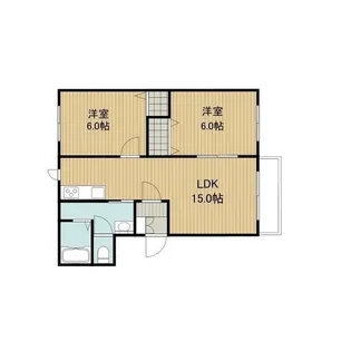 サウスウイングコート【105号室】の間取り