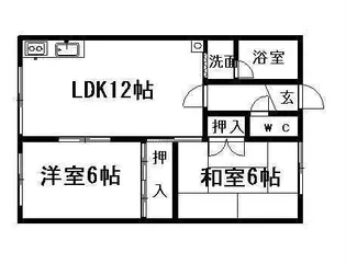 山田マンション2【0010号室】の間取り