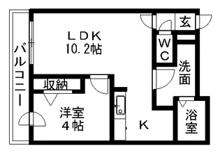 北海道札幌市豊平区月寒中央通6丁目【マンション】の間取り