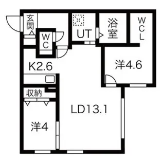 リヴィエール豊平312【3階】の間取り