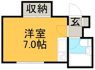 南郷ハイツ【5号室】の間取り