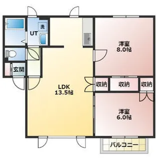 ヴェルドーラⅡ【202号室】の間取り