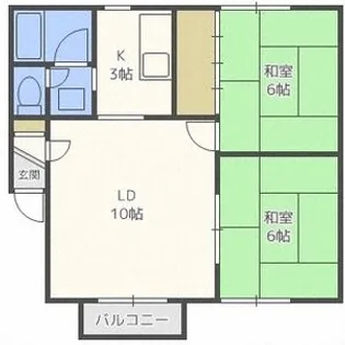 クリスタルピアC【C205号室】の間取り