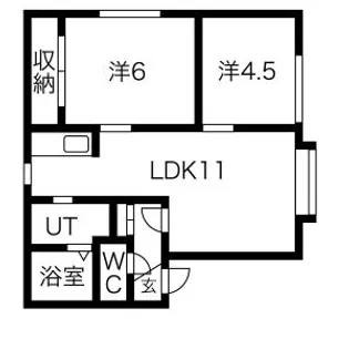 トロピカルハイツ清田【101号室】の間取り