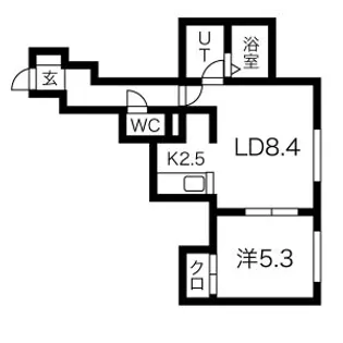 プレシューズ平岸【2階】の間取り