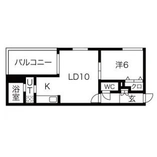 クラリス豊平V【303号室】の間取り