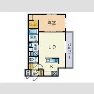 LUSSOVITA(ルッゾヴィータ)【3階】の間取り