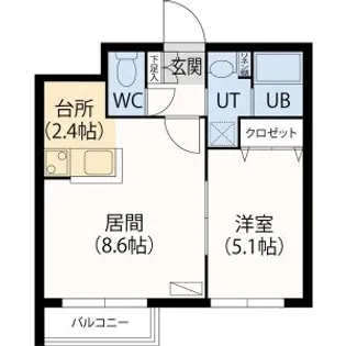 CHOCOLAT【4階】の間取り