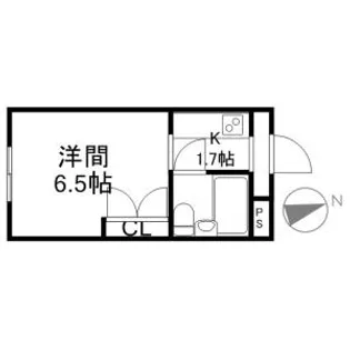 1Kの間取り画像