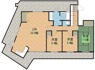 3LDKの間取り画像