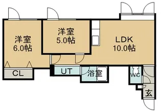 レスポアール23【202号室】の間取り