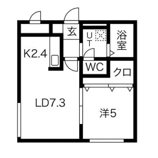 PRESCELTO新札幌(プレシェルト新札幌)【406号室】の間取り