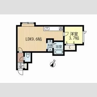アークコート西岡Ⅱ【303号室】の間取り
