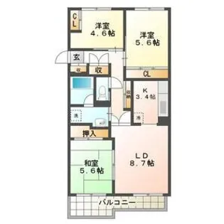 SUNRISE AVENUE(サンライズアヴェニュー)【101号室】の間取り