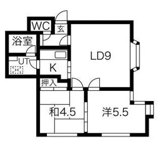 シティハウスHOXIN西岡B棟【201号室】の間取り