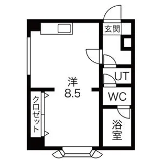 パレス東札幌【403号室】の間取り