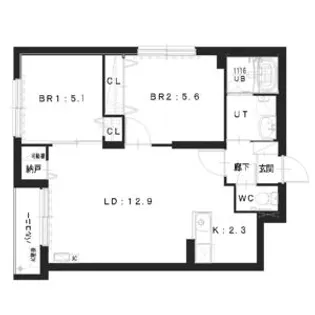 GRACE本通【4階】の間取り