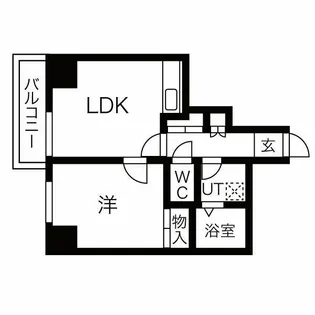 パレメゾン平岡【105号室】の間取り