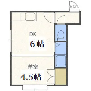 K2オオタキビル【202号室】の間取り