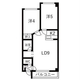 Lee白石【2階】の間取り