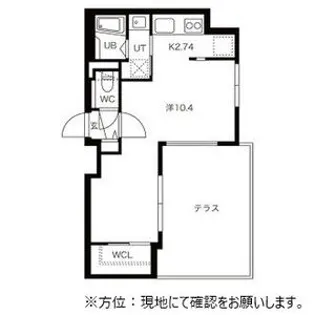 ブランコ新札幌【0102号室】の間取り
