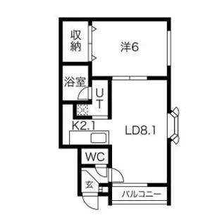 マリーマンション【201号室】の間取り