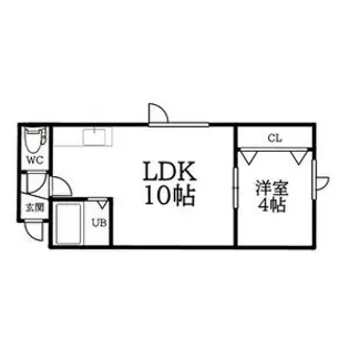 アークコート豊平【303号室】の間取り