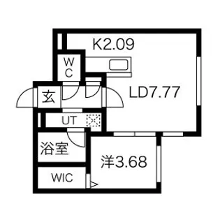 ラグナベルデ菊水7条【3階】の間取り
