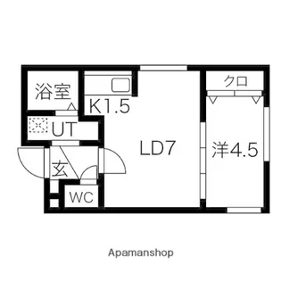 メトロ南平岸駅前【4階】の間取り