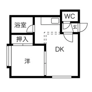 アークコート月寒東【201号室】の間取り