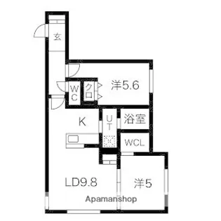 北海道札幌市豊平区豊平七条7丁目【マンション】の間取り