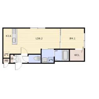 TOWA北広島(トーワ)【1階】の間取り