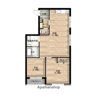 北海道札幌市豊平区月寒東五条16丁目【マンション】の間取り